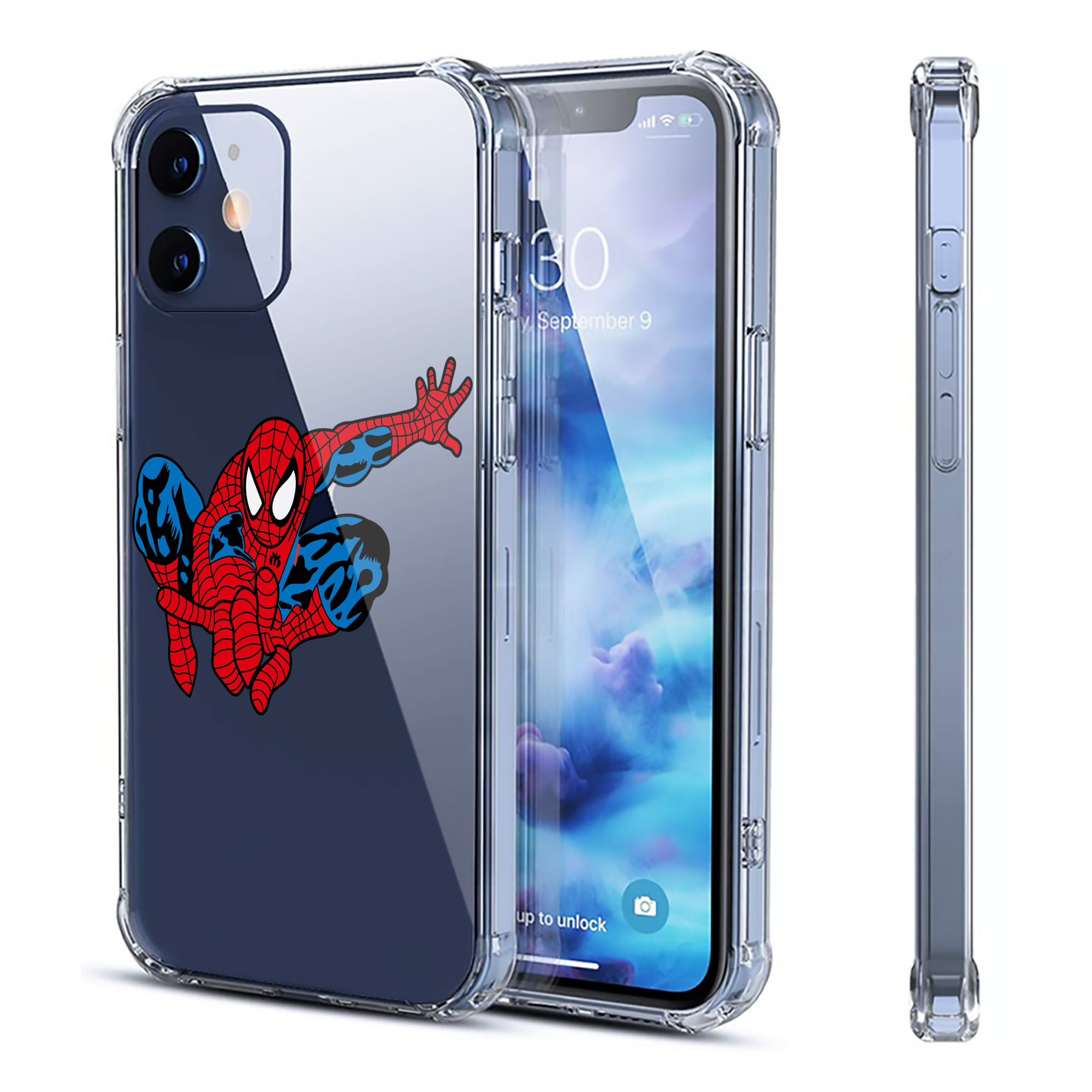 （画像用） アベンジャーズ The Avengers 【iPhone 12シリーズ対応】透明スマホケース（クリアソフトケース）